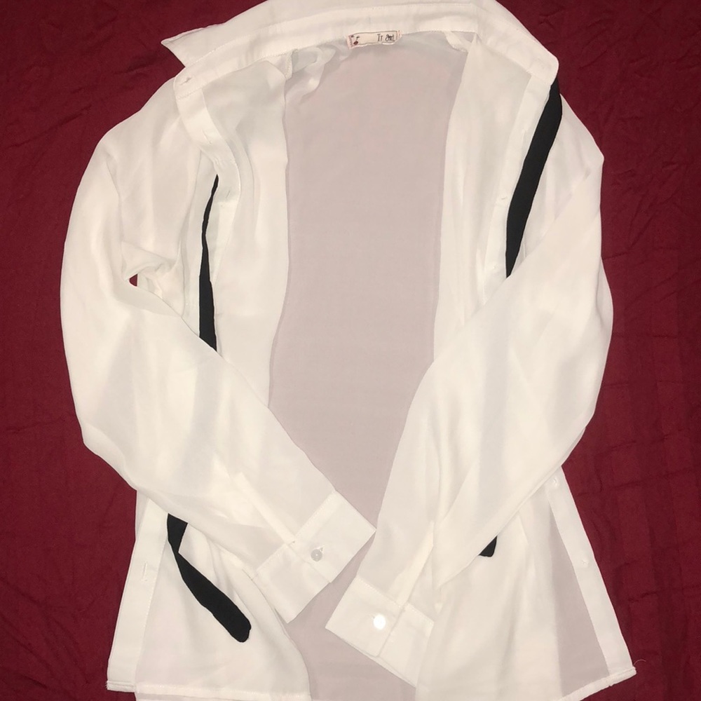 Sheer White Blouse NWOT